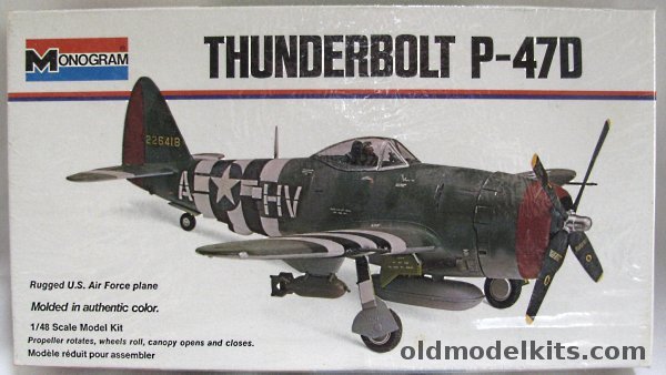 Monogram 1/48 P-47D Thunderbolt - White Box, 6838 plastic model kit